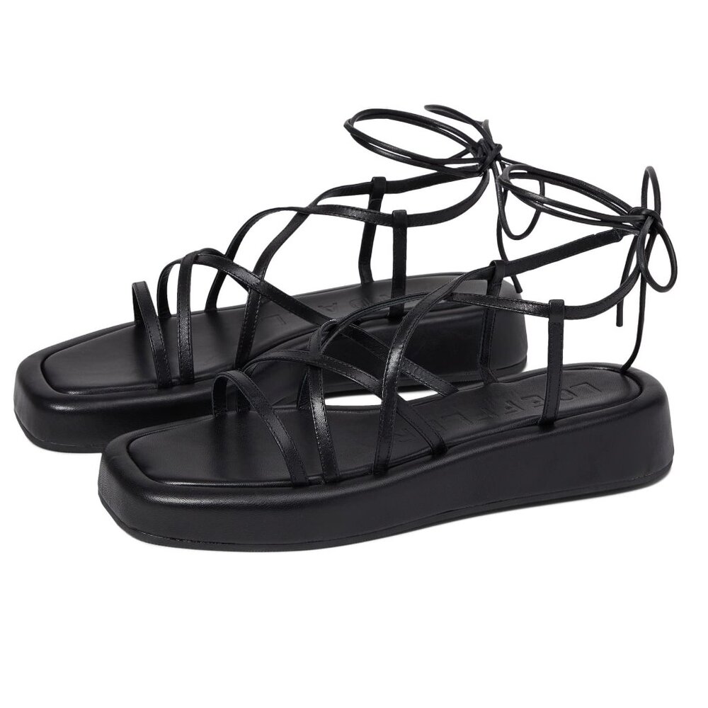 Loeffler Randall Black Lace-Up Sandals